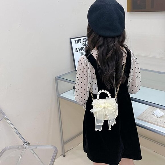 2 Pack Purse for Little Girls, Mini Toddler Crossbody Purse with Bowknot, Cute F - Picture 6 of 9